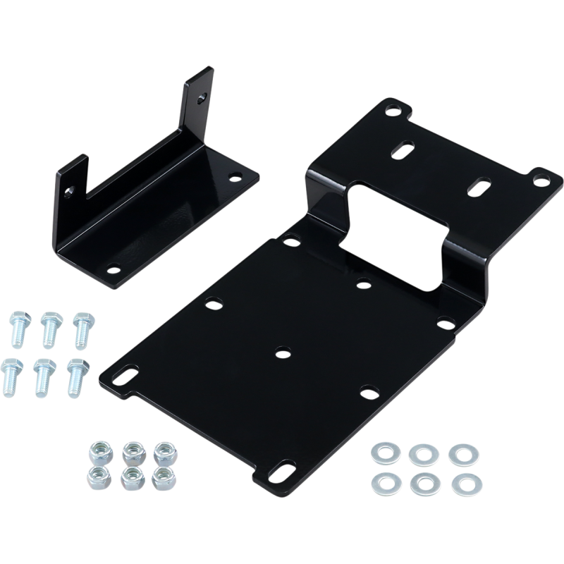 WINCH MOUNT MUD UTV POL