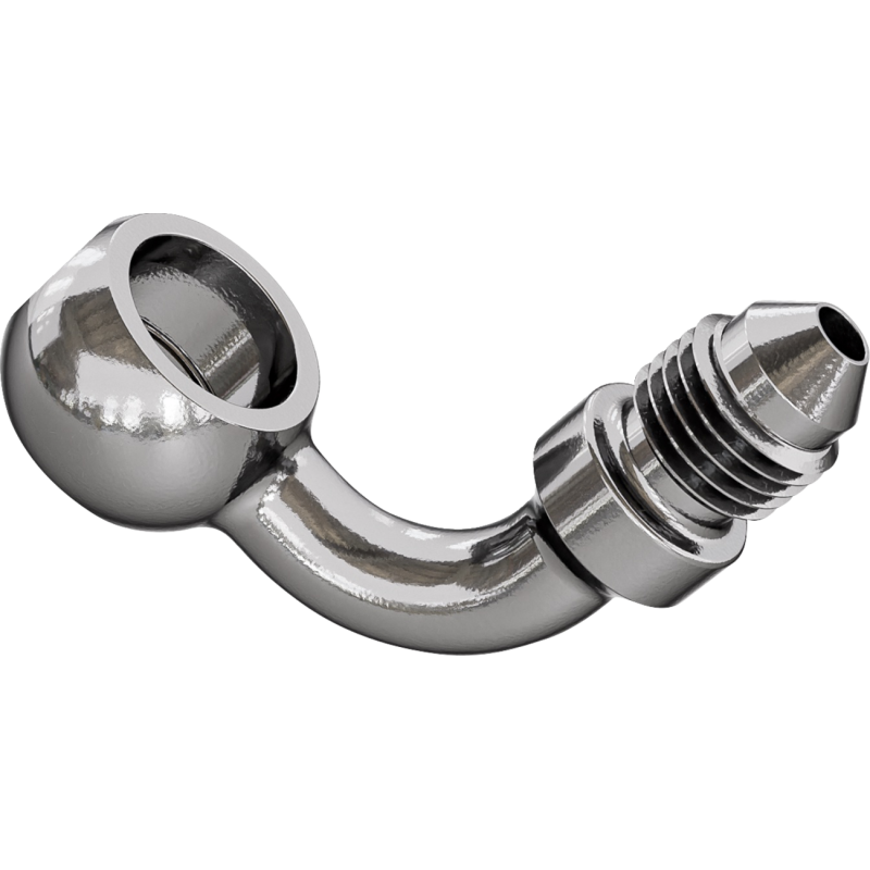 Banjo Adaptor - 90 deg for 7/16" Bolt - Stainless Steel