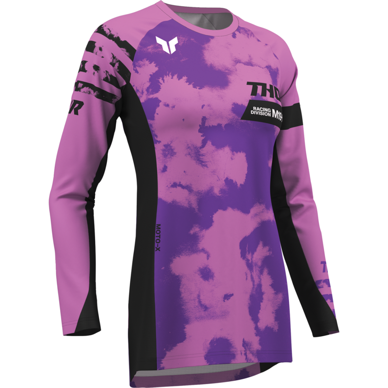 JERSEY WMN LAUNCHMODE BLEACH BLK/ORC M
