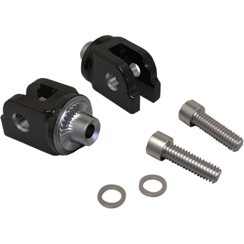 Front Footrest Adapters for '18-up Softail, Black