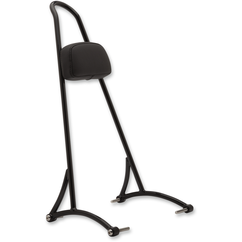 96-03 ONE PIECE SISSY BAR TALL BLK