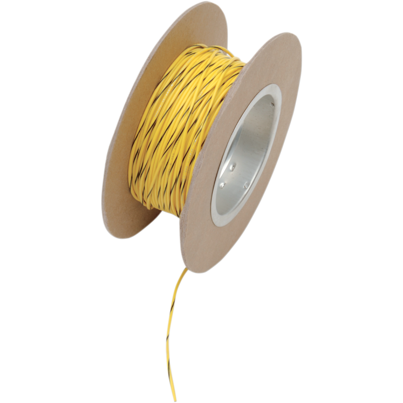 WIRE 18G 100' YLW/BLK