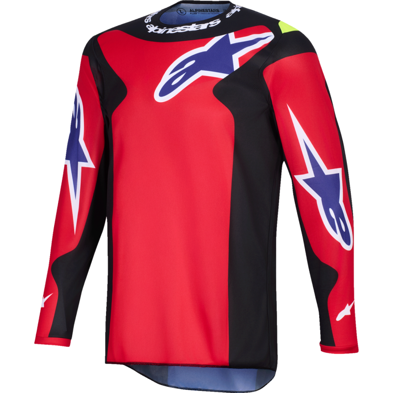 JERSEY FLUID GRID RED/BLK/PURP S