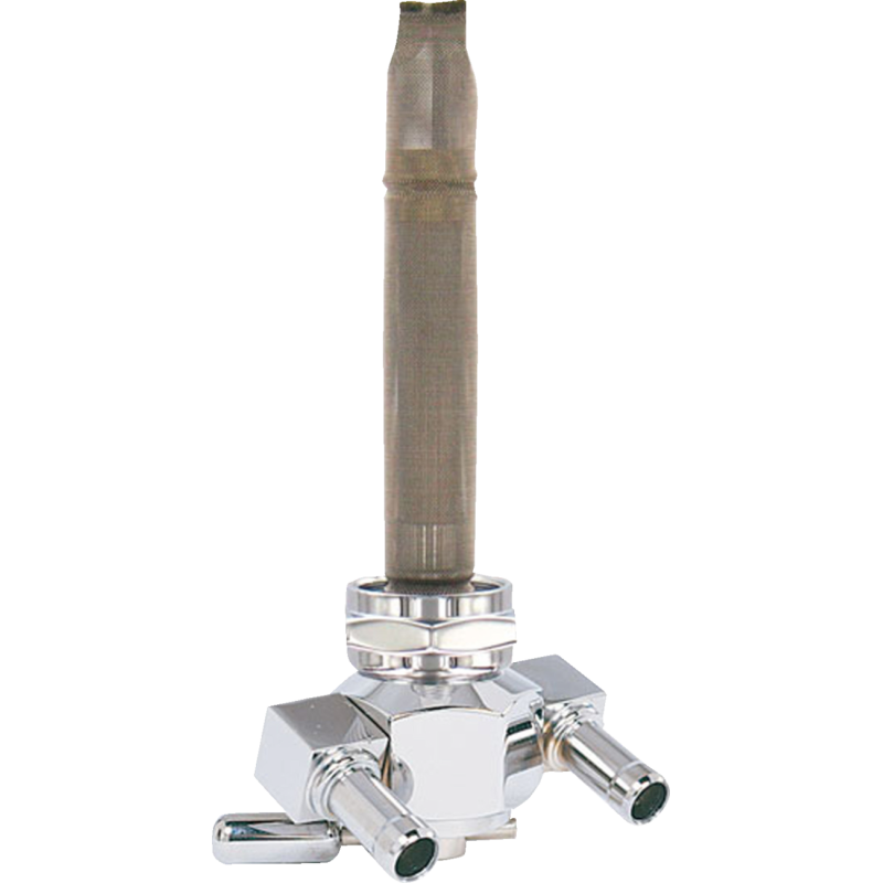 FUEL VALVE 22MM HEX 90 CHR