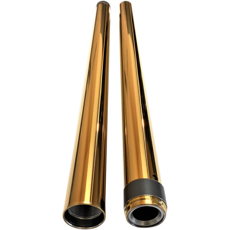 39mm Fork Tubes, 24-1/4" Gold (TIN) Coating, Pair