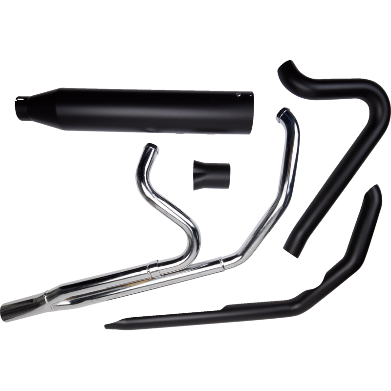2N1 Outlaw-SR Exh Sys - Blk - W/O End Cap - Twin Cam Touring