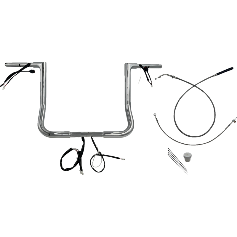 1-1/4" EZ Install Flat Top Handlebar - 14" - CHR