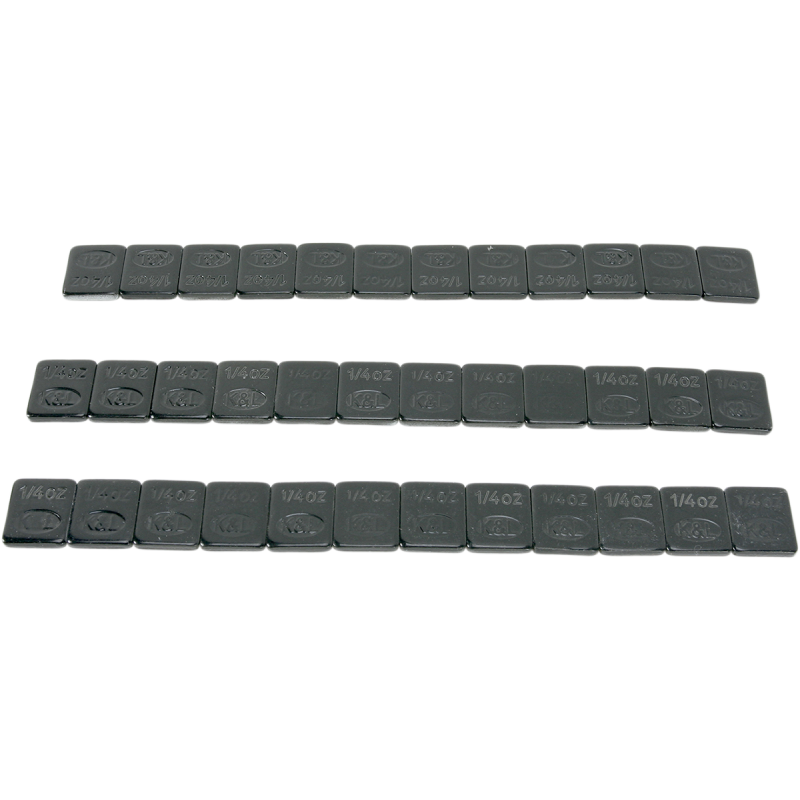 BLACK STICK ON WHEEL WEIGHTS 36PK