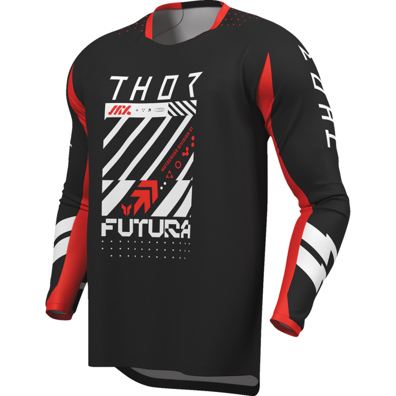 LAUNCHMODE FUTURA JERSEY BLK/RED 2XL