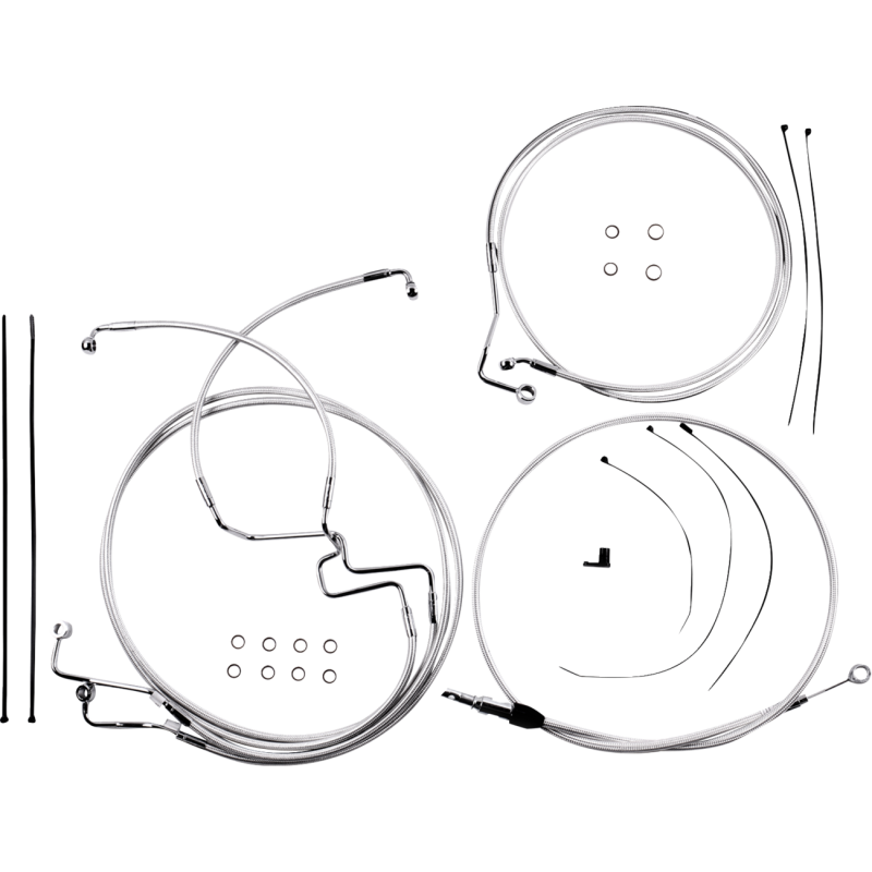 Sterling Chromite II Handlebar Install Kit - 8" -21-22 FLHR