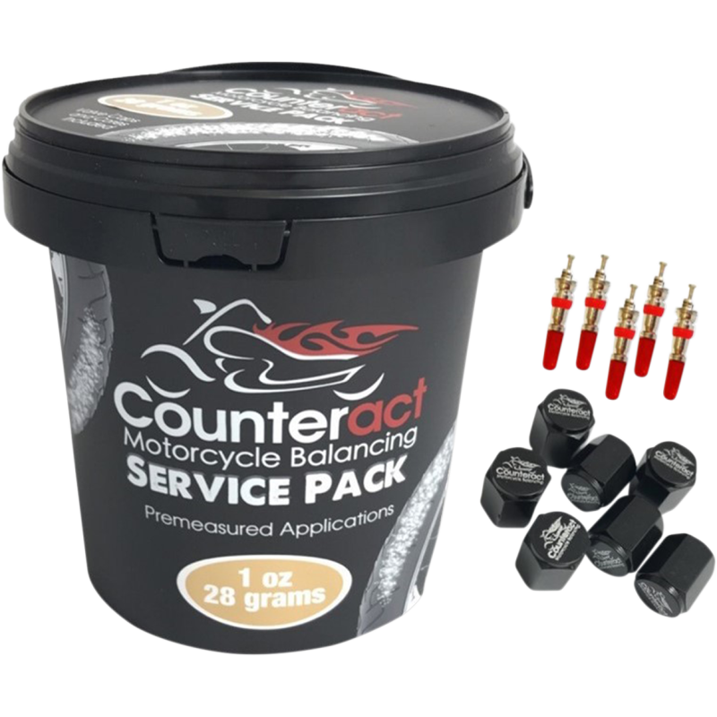 20) 1oz BAGS W/BEADS, VALVE CAPS & VALVE CORES SHOP BUCKET M
