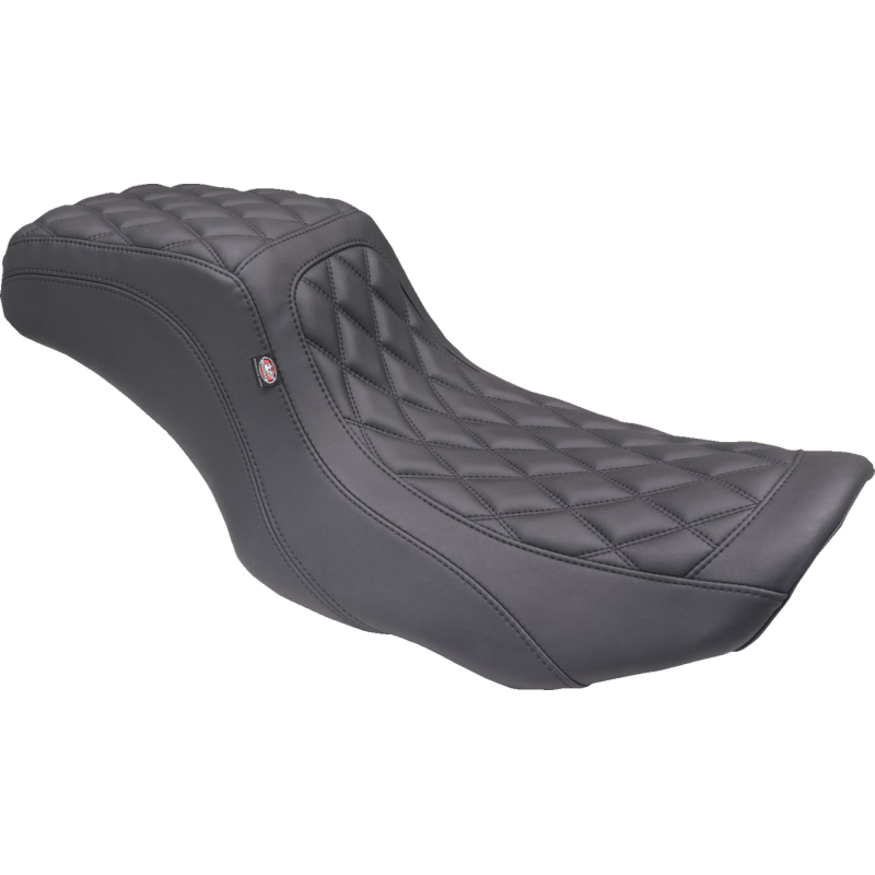 One Piece 2-Up Squareback Seat-Double Diamond-Black Stitch