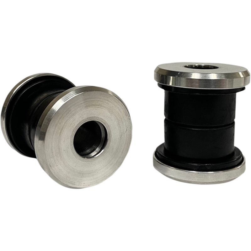 Handlebar Riser Damper Kit, with Raw Billet AlumCaps,