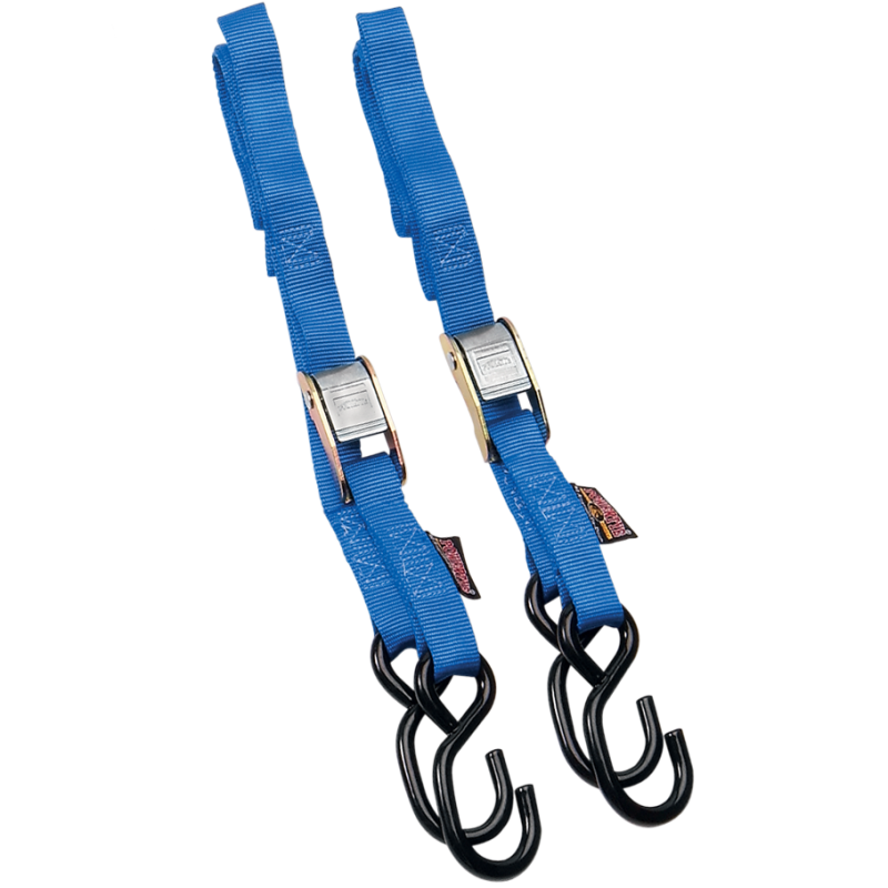 1" STANDARD TIE DOWNS BLUE (PR)