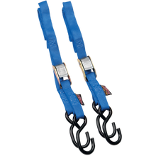 1" STANDARD TIE DOWNS BLUE (PR)