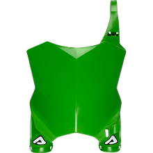 FRONT NUMBER PLATE RAPTOR KXF GREEN