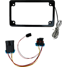 FRAME LICENSE PLATE W/ TAG LIGHT BLK FOR SXS