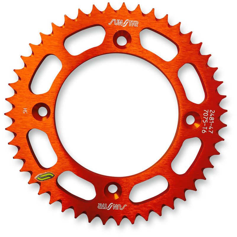 428-47T ALUMINUM REAR SPROCKET ORANGE
