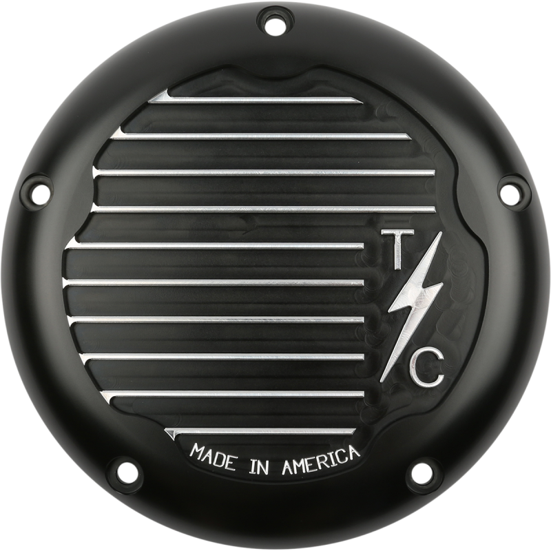 COVER DERBY FINNED M8 BLK