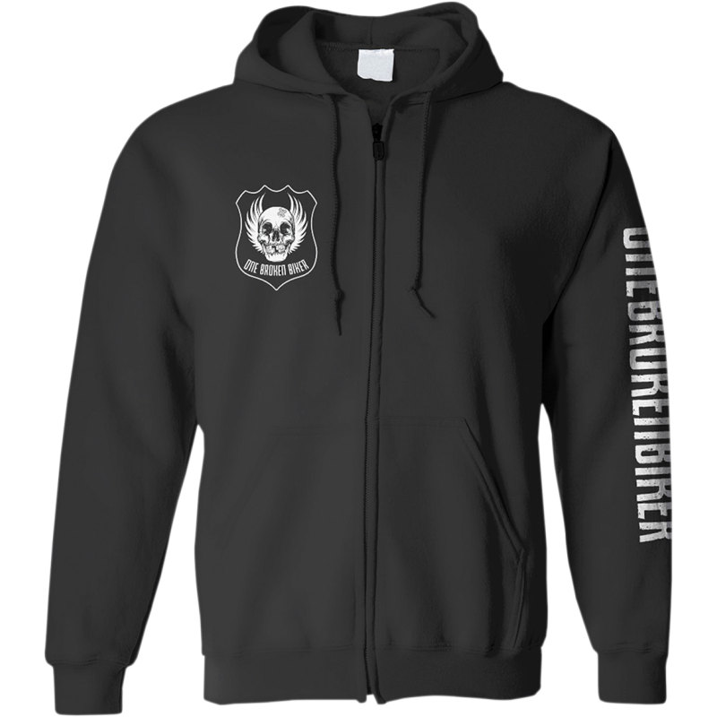 MENS ZIP UP 3 LOGO HOODIE SM