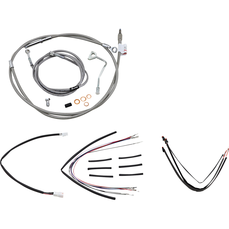 Handlebar Cable/Brake Line Kit - Complete - 16" Ape Hanger H