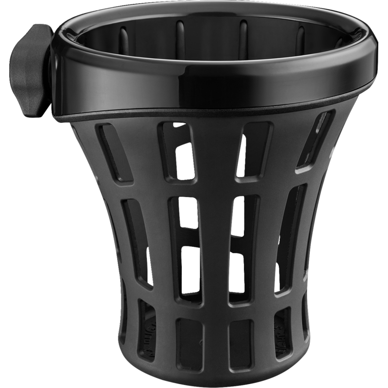 HOLDER DRNK BIG ASS GEN 2 BLK, H-BAR MOUNT 7/8", 1" BLK