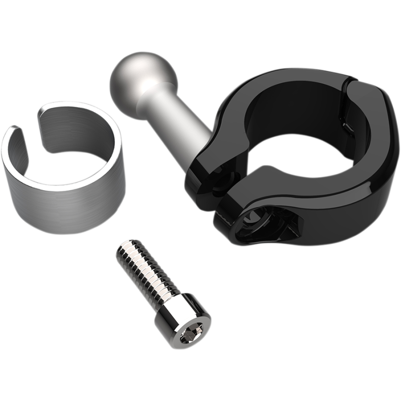 Aluminum Clamp Mount 7/8-1", Black