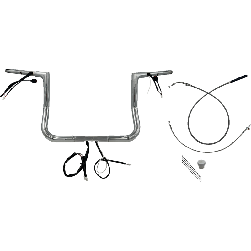 1-1/4" EZ Install Flat Top Handlebar - 12" - CHR