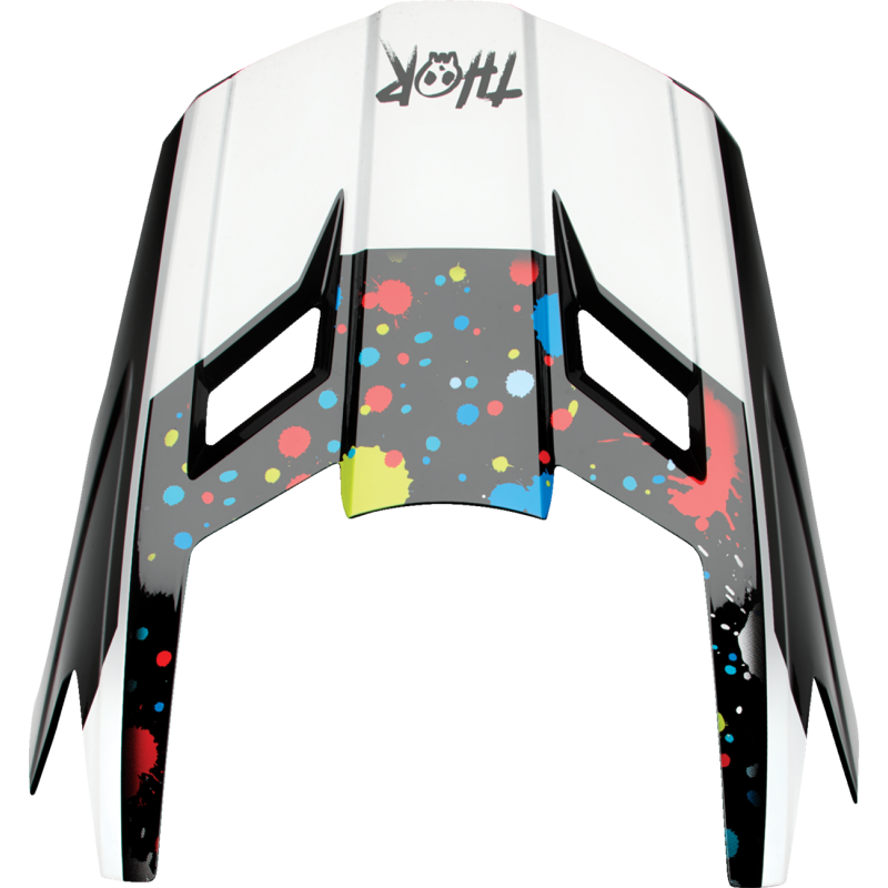 FLEET YTH VISOR SPLAT BLACK