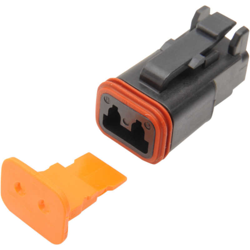 DEUTSCH BLACK 2 SOCKET CONNECTOR EA
