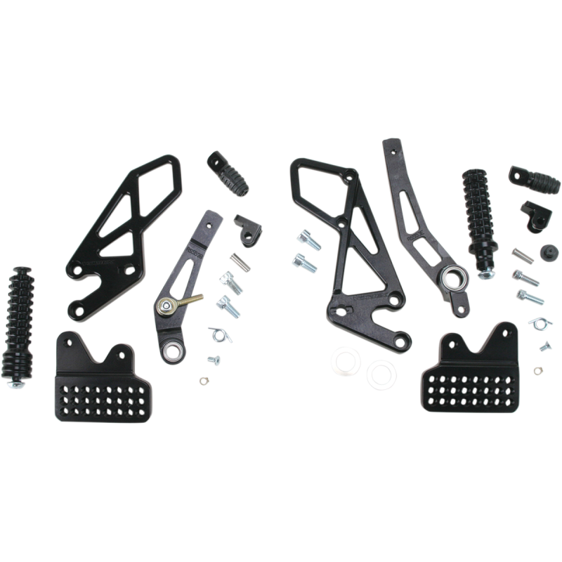 06-10 GSXR600/750 REAR SETS BLACK V2