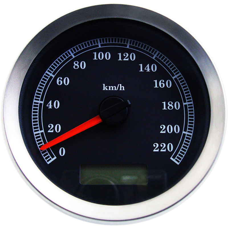 SPEEDOMETER BLK KPH 4"04-