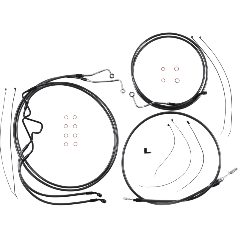 Black Pearl Handlebar Installation Kit - 8" -21-23 FLTR