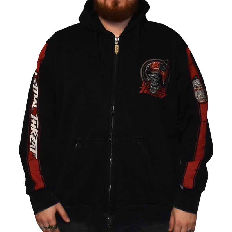 HOODY ZIP OPNTHRTL BK XL