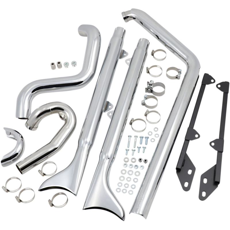 07-17 SOFTAIL 30" FISHTAIL 2:2 FS CHR w/BAFFLE