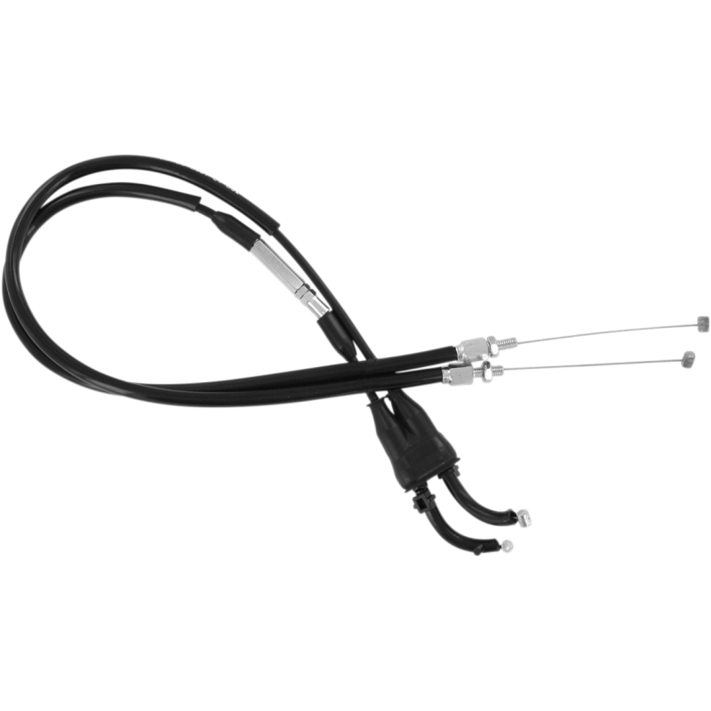 THROTTLE CABLE PUSH-PULL BLACK VINYL SET