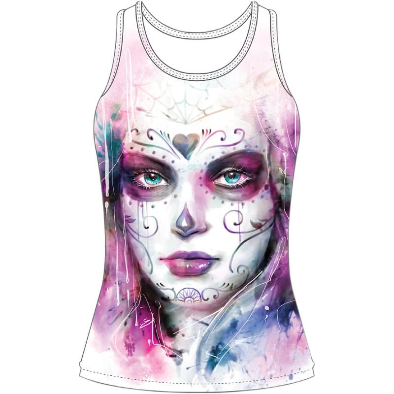 Women's Painted Soul Tank Top - White - Large