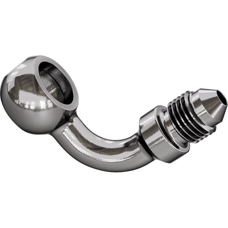 Banjo Adaptor - 3/8" / M10 Bolt - 90 deg - Stainless Steel