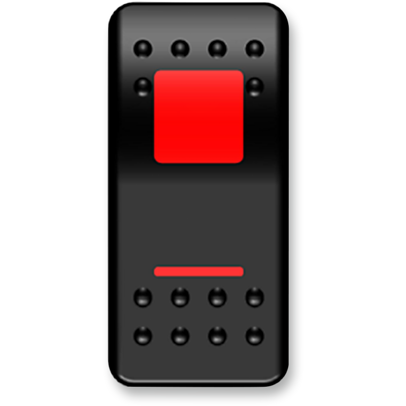 MOOSE BRANDED SWITCH ROCKER ON/OFF RED