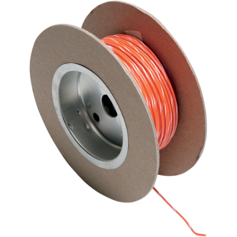 WIRE 18G 100' ORG/WHT