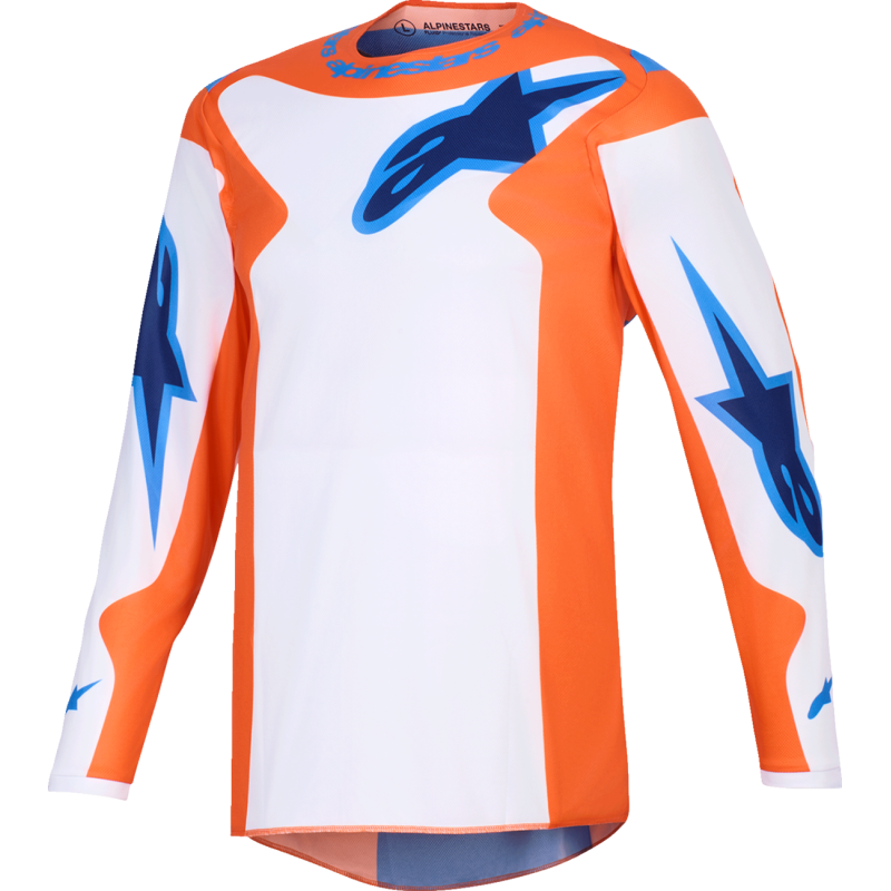JERSEY FLUID GRID ORAN/BLUE L