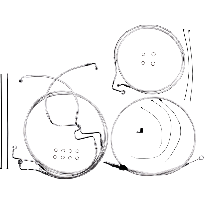 Sterling Chromite II  Handlebar Install Kit - 6" -21-23 FLTR