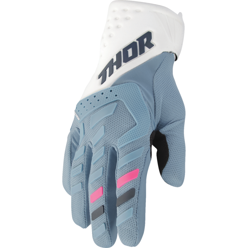 GLOVE WOM SPECT BL/WH S