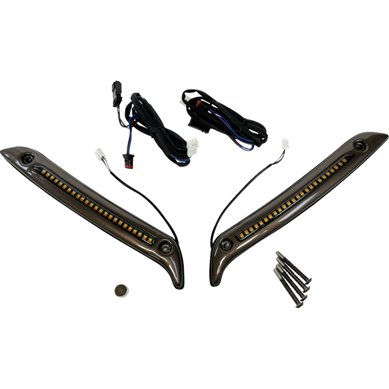 LIGHT WINDSHIELD TRIM LED DARK BRONZE