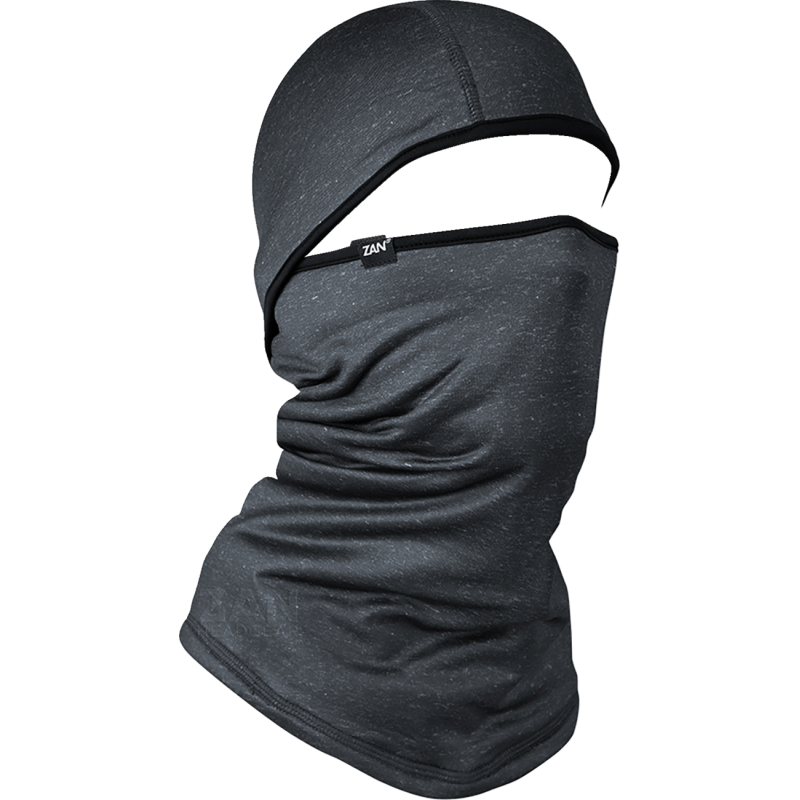 CONVERTIBLE BALACLAVA SPFL FLEECE CHARCOAL HEATHER