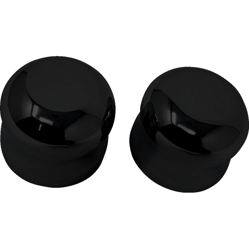 Axle Cap - Front - Smooth - Black