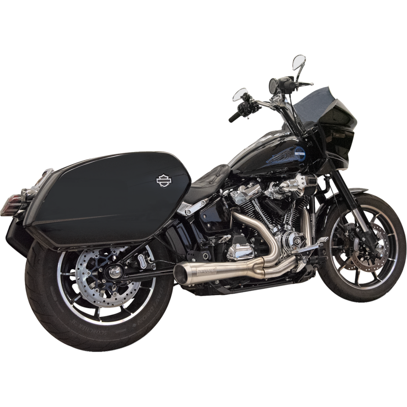 Exhaust Short Ripper 2:1 w Megaphone SS 49State M8 Softail