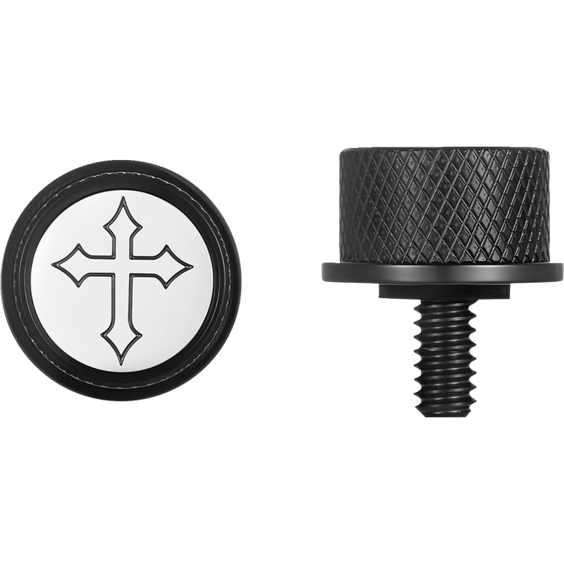 SEAT SCREW BLACK WITH 3M CROSS INSERT