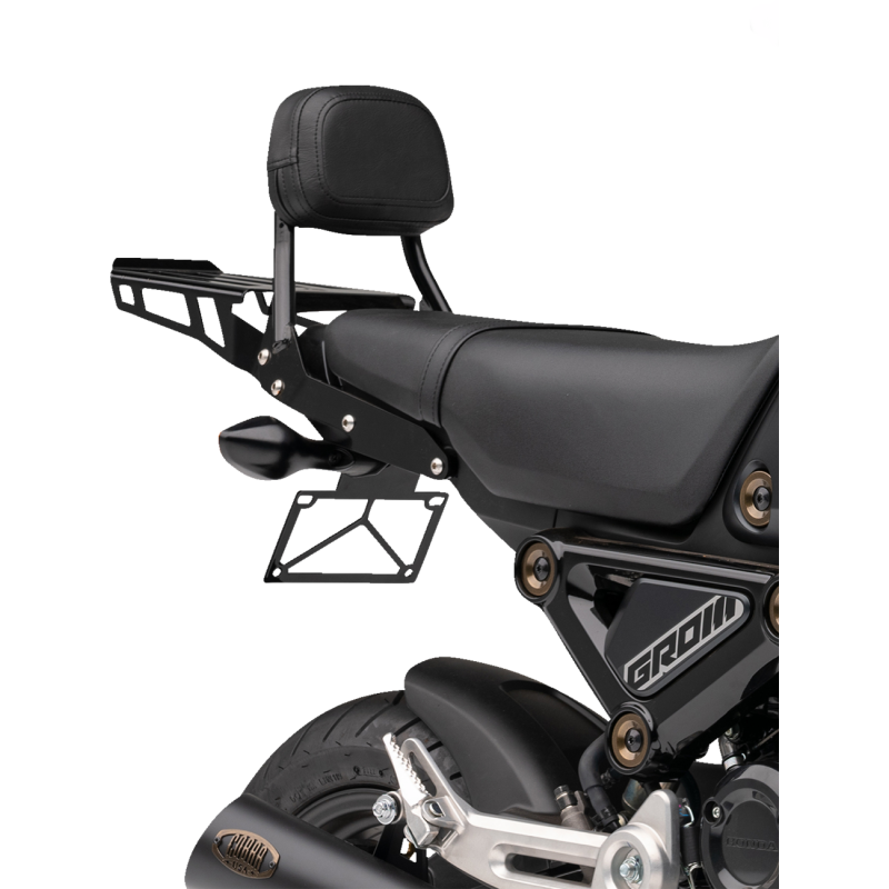 SISSY BAR RACK-FORMED (BLK) GROM 22-23