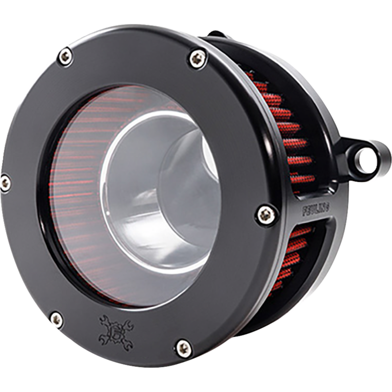 AIR CLEANER BA CLEAR COVER BLACK/RED M8 VVT